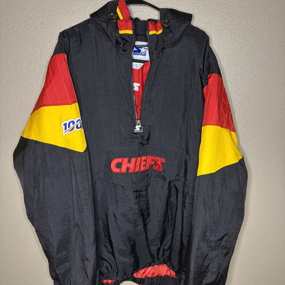 Kansas City Chiefs Starter NFL 100th Anniversary Pullover Jacket 2XL